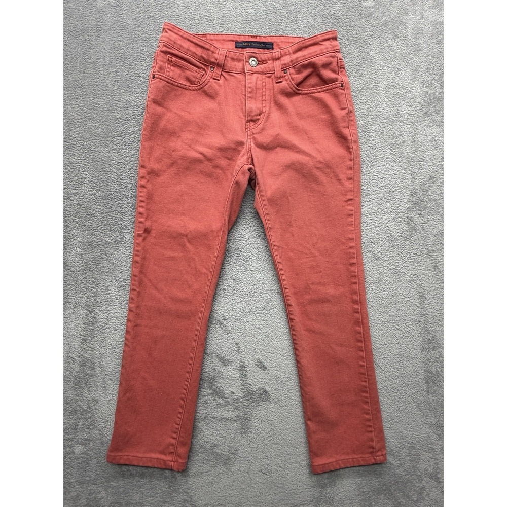 Levi's Jeans Womens 4 Red Mid Rise Skinny Stretch Denim